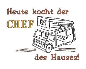 Stickdatei-Camping-fr-Geschirrtuch-Schrze-CHEF-mit-Bus